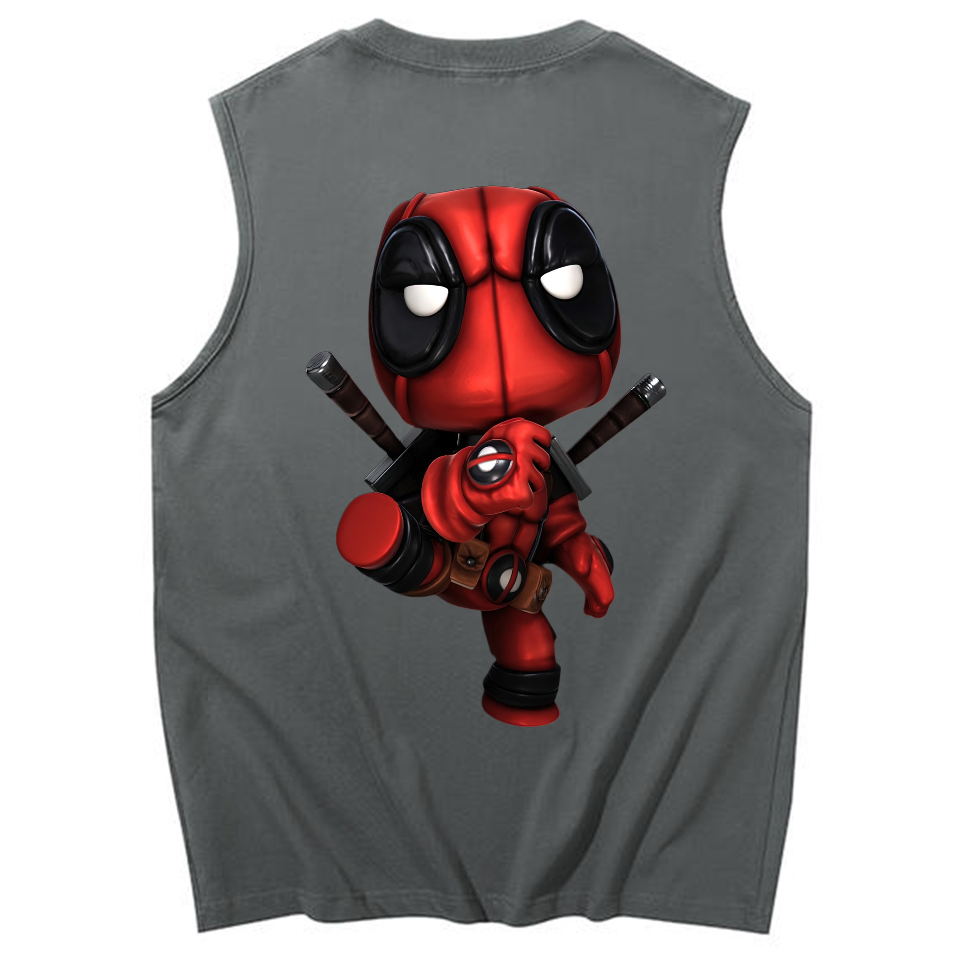 （画像用） Deadpool デッドプール コットン100％タンクトップ（背面プリント）